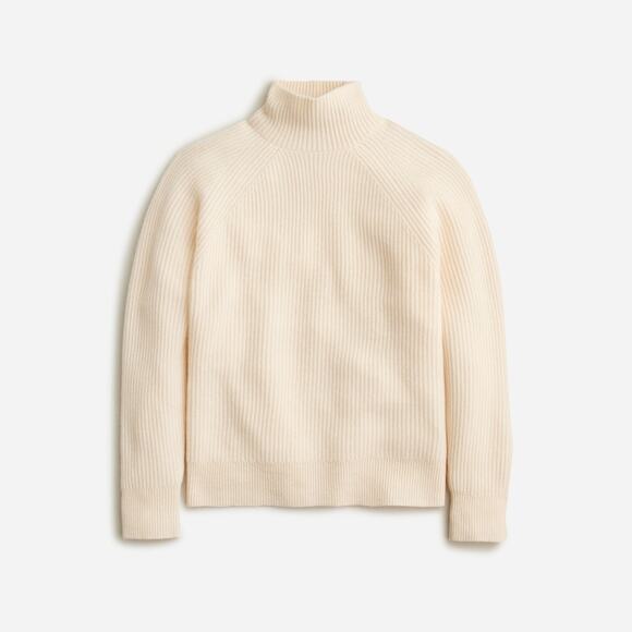 J.Crew 'Ribbed' Tan Cashmere Turtleneck Sweater Size 3X - Picture 1 of 5